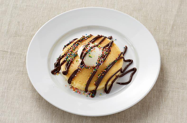 Pancake with sprinkles