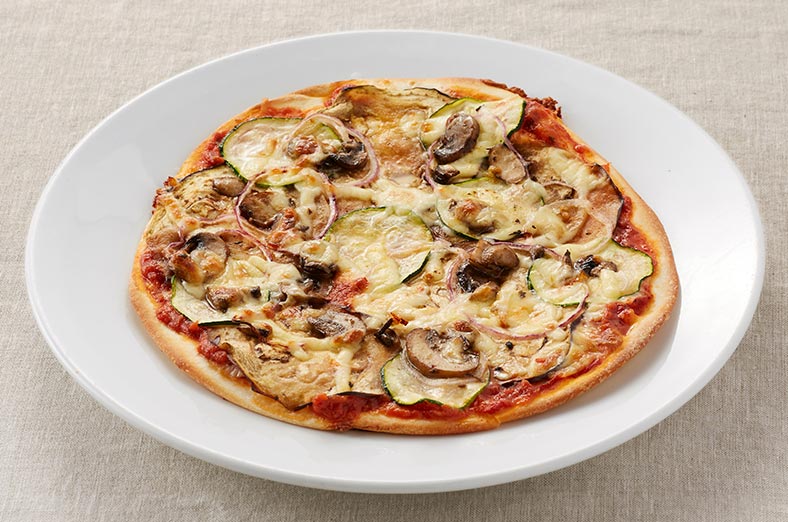 Pizza with eggplant